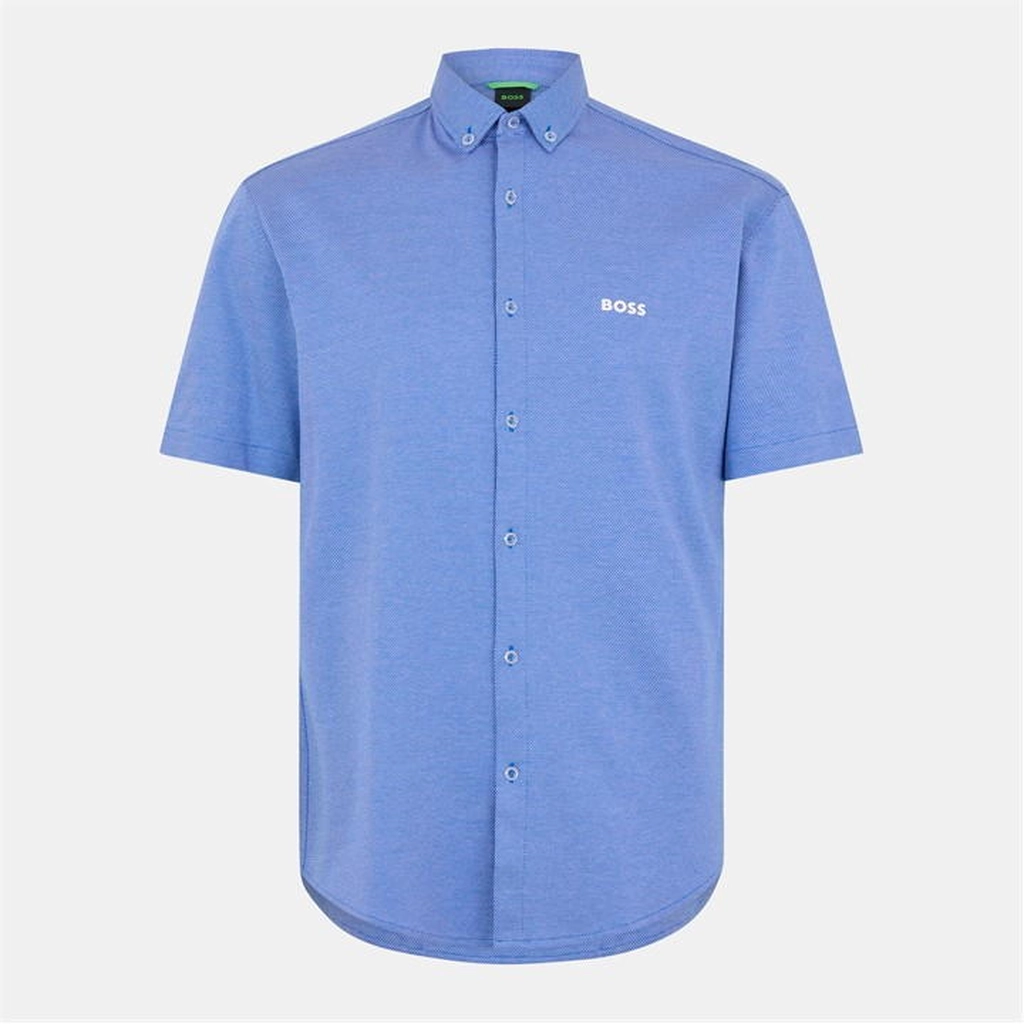 Hugo Boss Short Sleeve Shirt - Blue